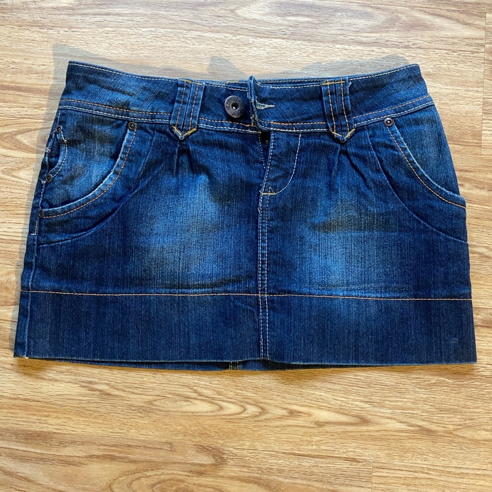 Xs denim y2k mini skirt
